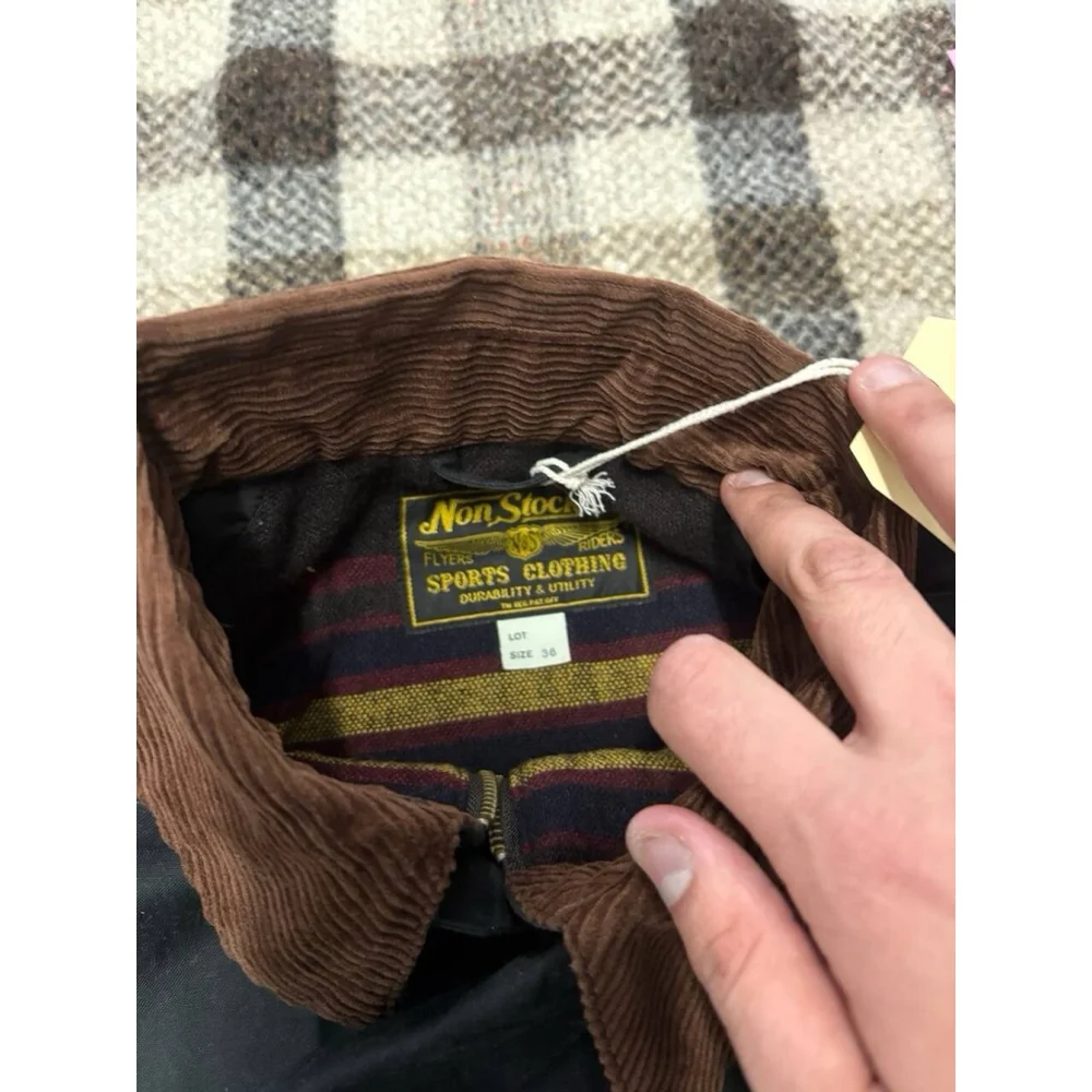 Non Stock Light Waxed Country Jacket Heritage Style Mens 4-Pocket Outerwear Coat